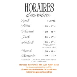 horaires Guinguette